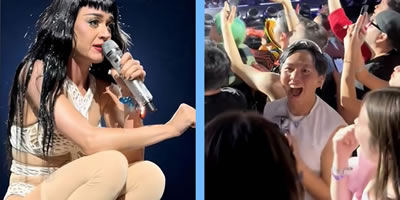 katy perry addresses fan who dmed orlando bloom during concert